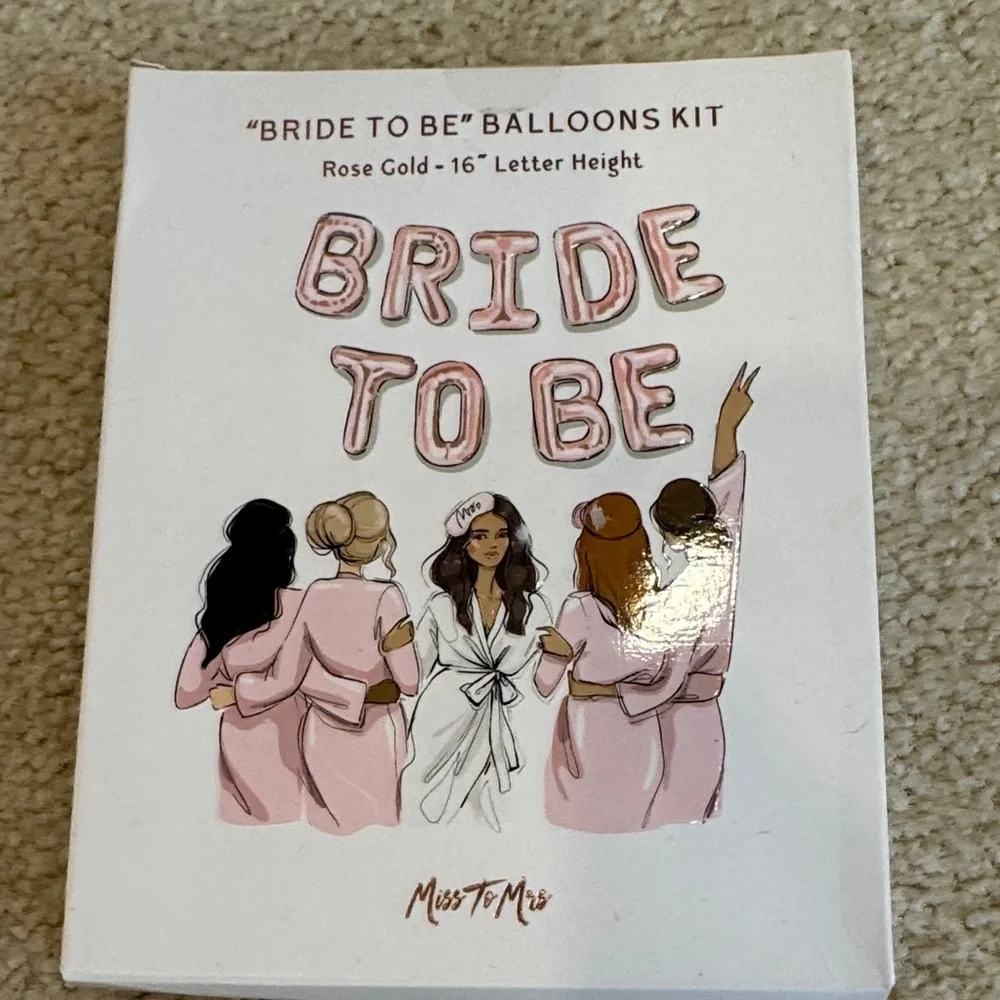 Pink Bride to Be Balloon Kit